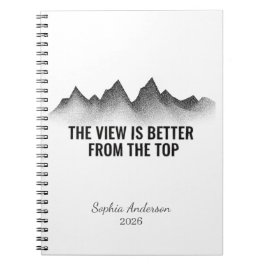 Cuaderno The View Is Better From The Top I Personalized