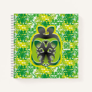 CUADERNO THE WILD BOAR EATS APPLES BY MASANSER