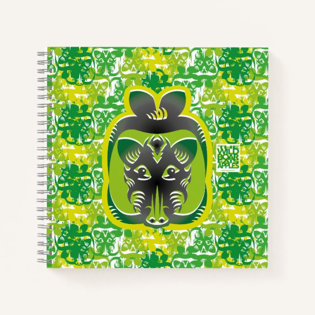 CUADERNO THE WILD BOAR EATS APPLES BY MASANSER (Anverso)