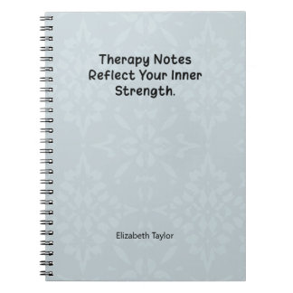 Cuaderno Therapy Notes Reflect Your Inner Strength