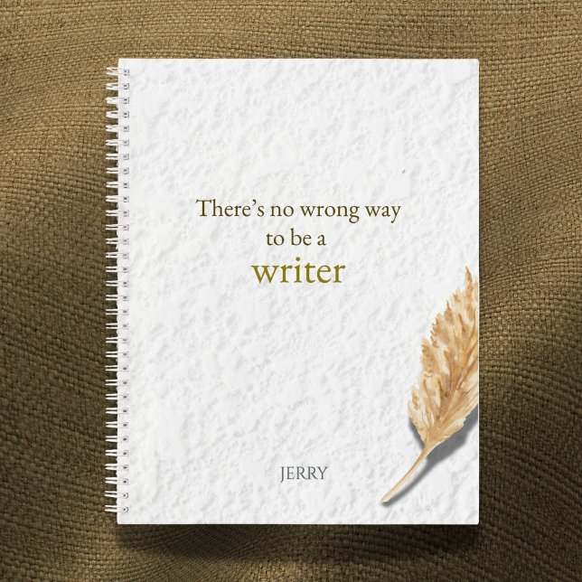 Cuaderno There’s No Wrong Way to Be a Writer (Subido por el creador)