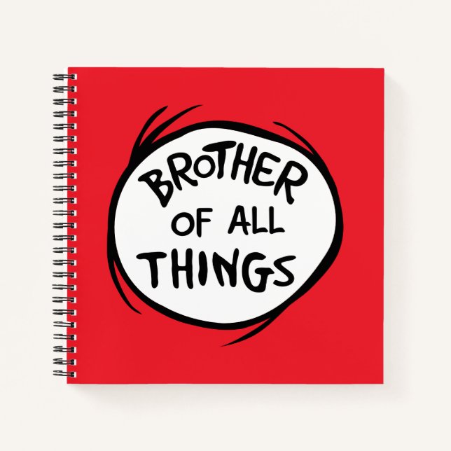 Cuaderno Thing One Thing Two - Hermano de todas las cosas (Anverso)