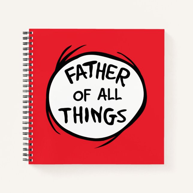 Cuaderno Thing One Thing Two - Padre de todas las cosas (Anverso)