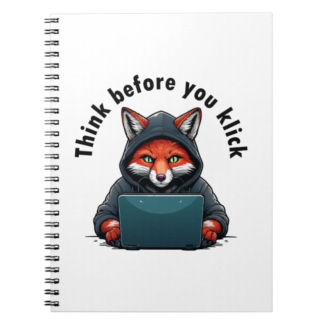 Cuaderno Think before you click - Cyber Security (Frente)
