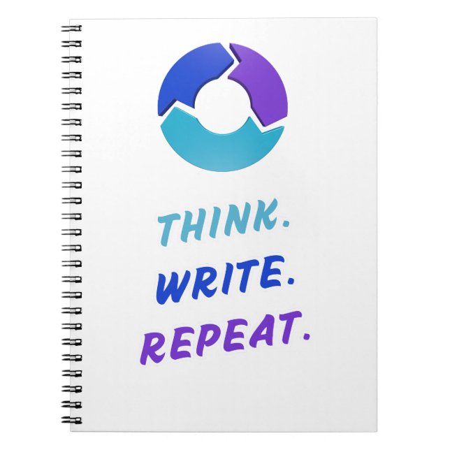Cuaderno Think. Write. Repeat. Notebook (Frente)