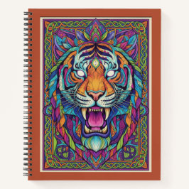 Cuaderno Third-Eye Roaring Tiger Spirit Zen tangle Journal
