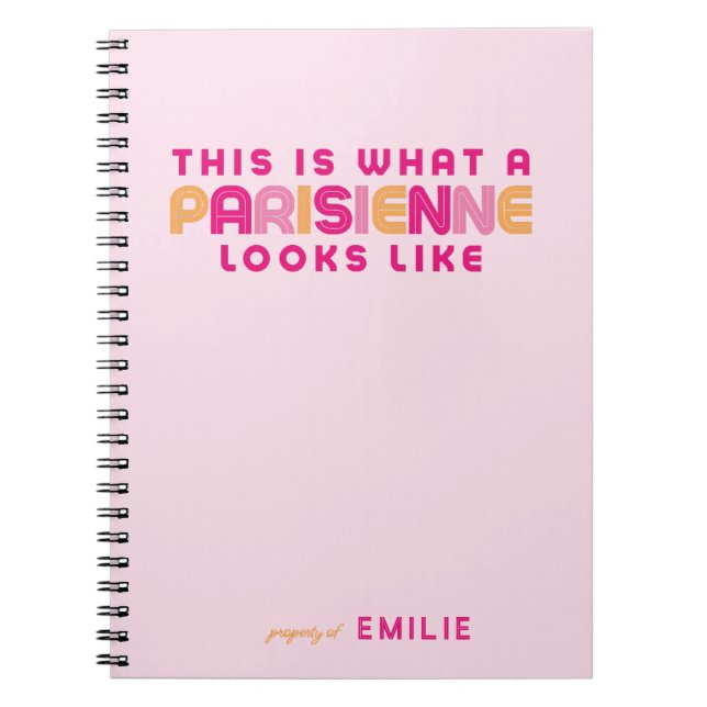Cuaderno This is What a Parisienne Looks Like (Frente)