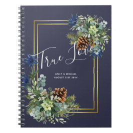 Cuaderno Thistle azul invernal Eucalyptus Boda Wonderland
