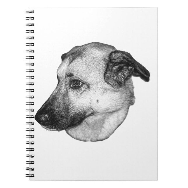 Cuaderno Thoughtful Eyes, Grayscale Notebook (Frente)