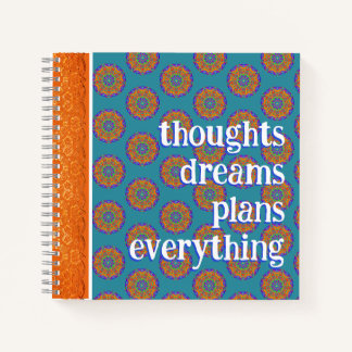 Cuaderno Thoughts Dreams Planea El Patrón Boho Mandala