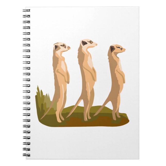 Cuaderno Three Meerkats (Frente)