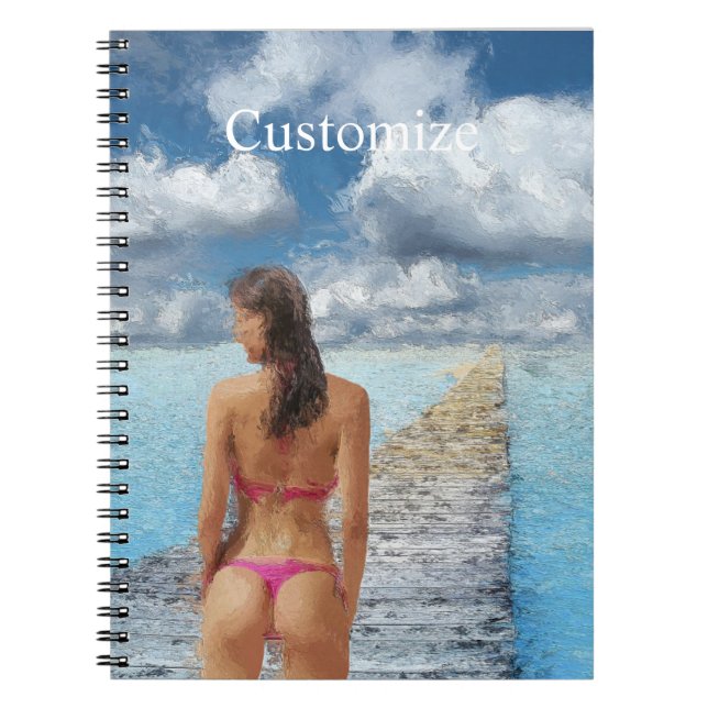 Cuaderno Thunder_Cove, Chica de bikini (Frente)