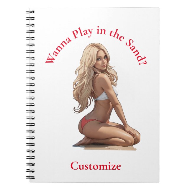 Cuaderno Thunder_Cove, Chica de playa de Bikini (Frente)