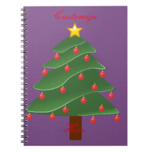 Cuaderno Thunder_Cove de árbol de Navidad