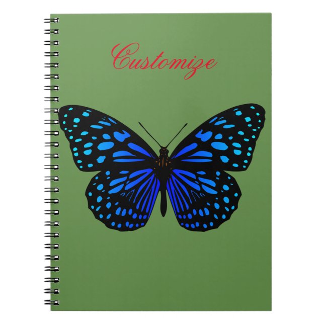 Cuaderno Thunder_Cove de mariposa azul (Frente)