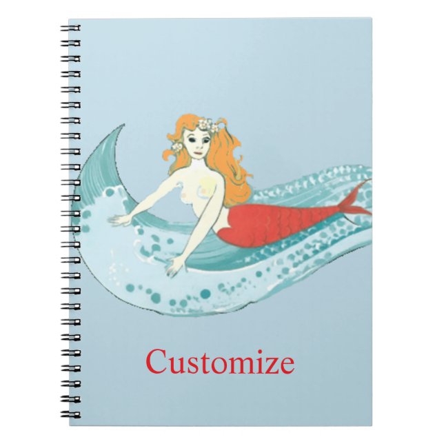 Cuaderno Thunder_Cove de sirena en oleada (Frente)