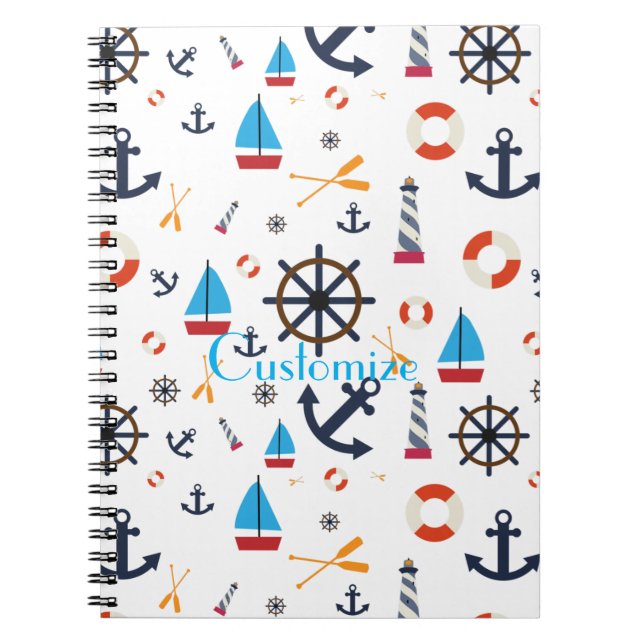 Cuaderno Thunder_Cove de tema náutico (Frente)