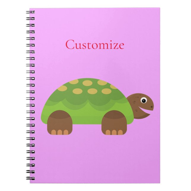 Cuaderno Thunder_Cove feliz tortuga sonriente (Frente)