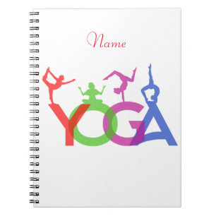 Cuaderno Thunder_Cove: Siluetas de yoga envenenadas