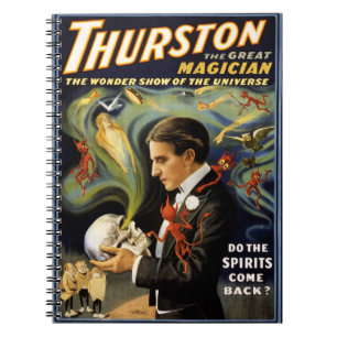 Cuaderno Thurston el gran mago póster de la época 1915