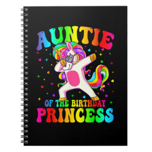 Cuaderno Tía de la princesa de cumpleaños Chica Dabbing Uni