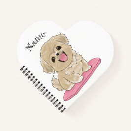 Cuaderno Tibetan Spaniel Hund mit Name 