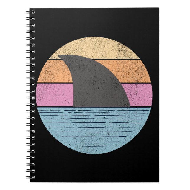 Cuaderno Tiburón al atardecer (Frente)