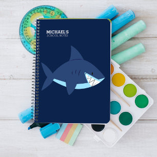 Cuaderno Tiburón azul sonriente