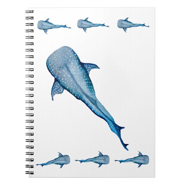 Cuaderno Tiburón ballena acuática (Frente)