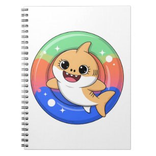 Cuaderno Tiburón Bebé Lindo Con Flotador   Niños