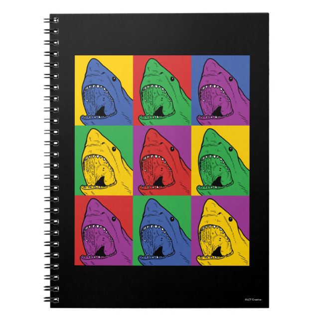 Cuaderno Tiburón de arte pop (Frente)