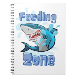 CUADERNO TIBURÓN DE ZONA DE ALIMENTACIÓN , ESTILO DE CARICA