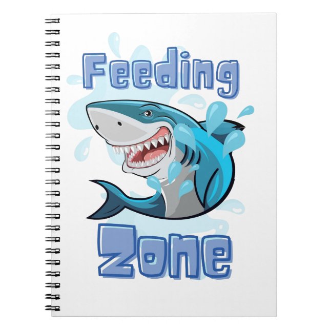 CUADERNO TIBURÓN DE ZONA DE ALIMENTACIÓN , ESTILO DE CARICA (Frente)
