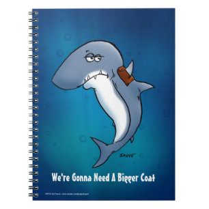 Cuaderno Tiburón Divertido Necesita Un Abrigo Más Grande
