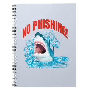 Cuaderno Tiburón divertido sin phishing