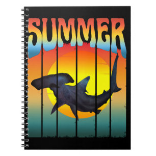 CUADERNO TIBURÓN MARTILLO DE VERANO ATARDECER