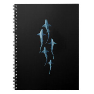 Cuaderno Tiburón - Nadando Tiburones Cute regalo gracioso