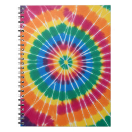 Cuaderno Tie-dyed, vibrant colored, notebook