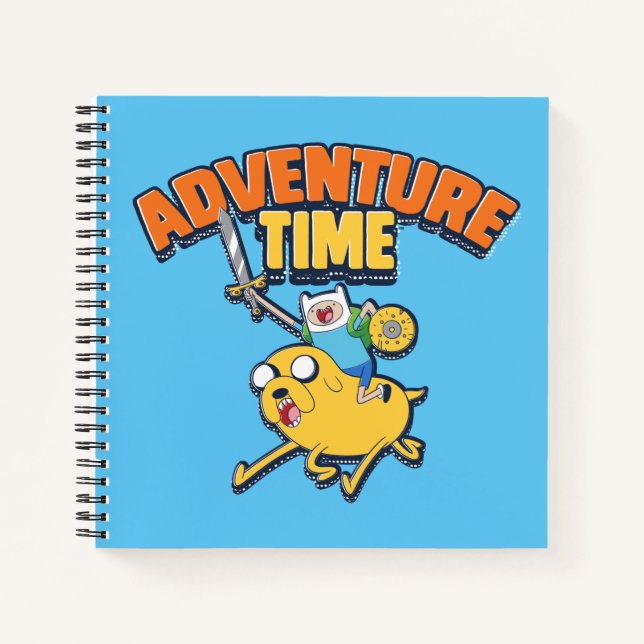 Cuaderno Tiempo de aventura | Finn Riding Jake (Anverso)