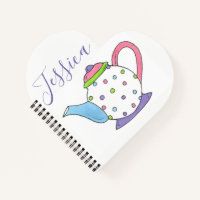 Tiempo de Fiesta de ollas de té de teapot de polka