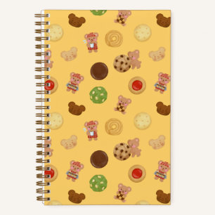 Cuaderno Tiempo de galletas de osito de peluche Amarillo