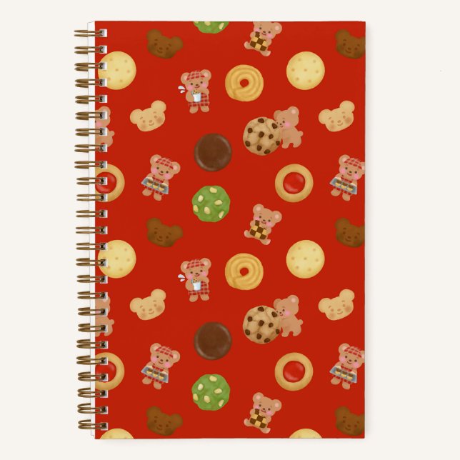 Cuaderno Tiempo de Galletas de Osito Rojo (Anverso)