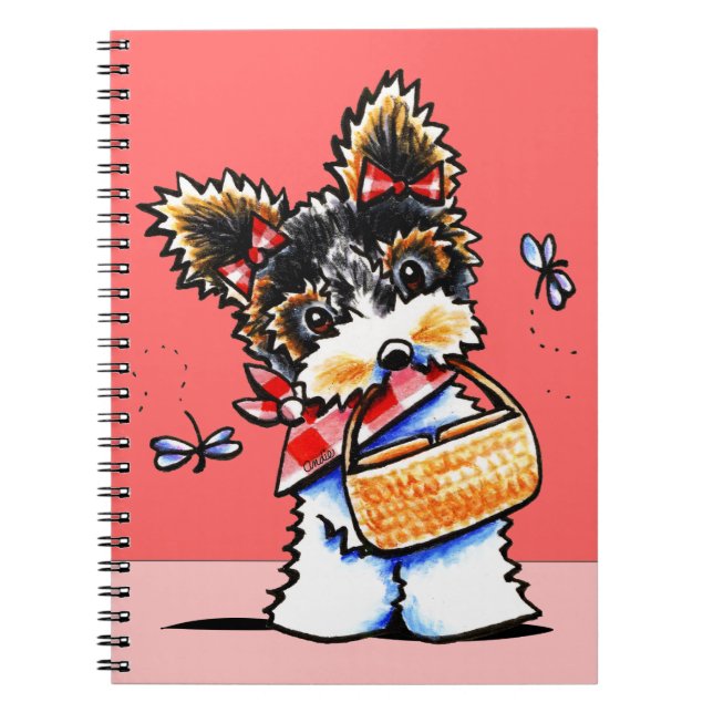Cuaderno Tiempo de picnic de Biewer Yorkie (Frente)