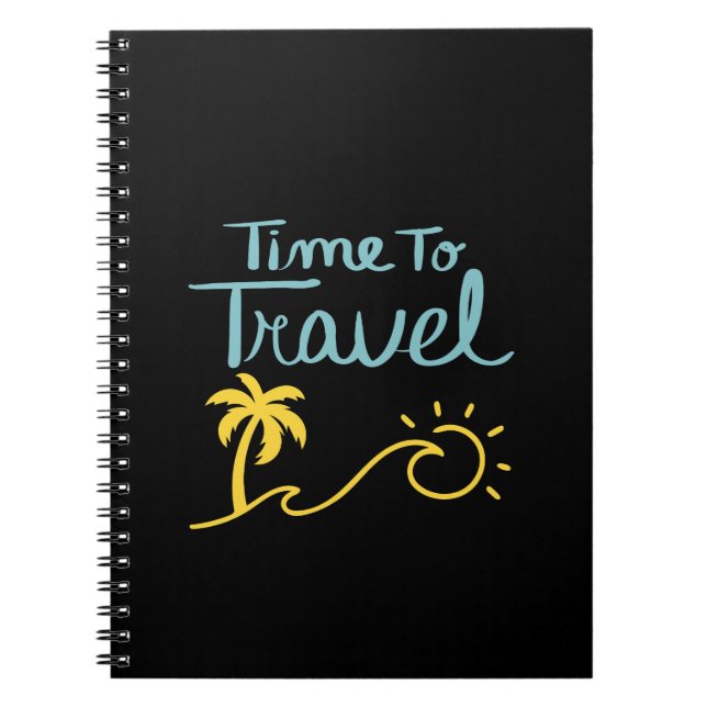 Cuaderno Tiempo De Viajar A La Playa (Frente)