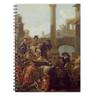 Cuaderno Tiempo del carnaval en Roma, 1653 (aceite en lona)