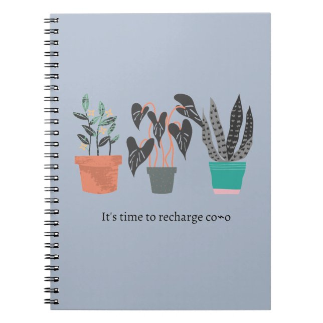 Cuaderno tiempo para recargar cono (Frente)