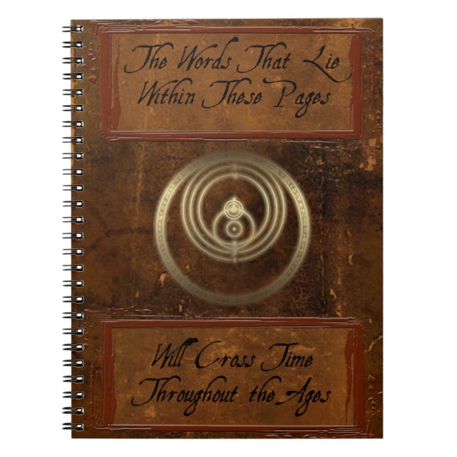 Cuaderno Tiempos antiguos de bloc de notas en espiral (Frente)