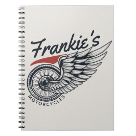 Cuaderno Tienda personalizada de motocicletas Volando en bi