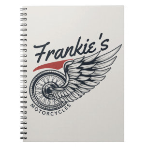 Cuaderno Tienda personalizada de motocicletas Volando en bi