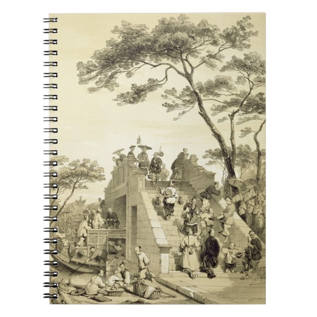Cuaderno Tienda un puente sobre cerca de cantón, platee 30 (Frente)
